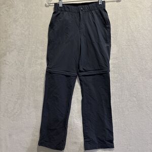 LL Bean Cresta Hiking Zip Off Lightweight Pants Kids Size 10 Blue Nylon Outdoors